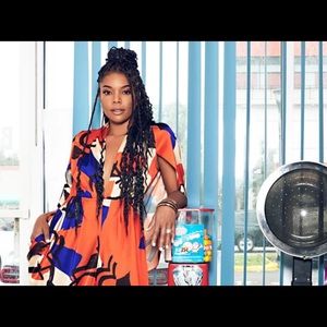 Gabrielle Union’s Abstract Masterpiece Jumpsuit from New York & Co.🔥🔥🔥